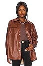 view 1 of 5 Faux Good Measure Shacket in Cognac