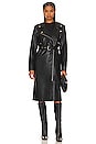 view 2 of 4 Kenna Faux Leather Coat in Black