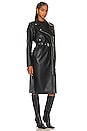 view 3 of 4 Kenna Faux Leather Coat in Black