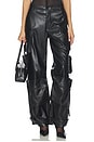 view 1 of 6 Duo Faux Leather Pant in Black