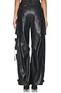 view 4 of 6 Duo Faux Leather Pant in Black