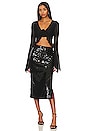 view 4 of 5 Dinah Midi Skirt in Black