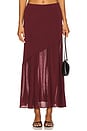 view 1 of 6 Aneira Skirt in Windsor Wine