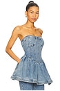 view 2 of 5 BUSTIER RINA in Medium Blue Denim