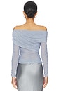 view 3 of 4 Viktoria Top in Stone Blue