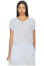 view 1 of 5 Theodora Top in Xenon Blue