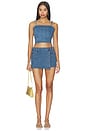 view 4 of 4 Meaghan Top in Blue Heather