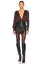 view 5 of 5 Tamaira Bodysuit in Chicory Coffee