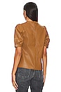 view 3 of 4 Miller Leather Top in Tan