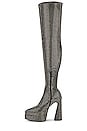 view 5 of 5 Sultry Boot in Black Rhinestone