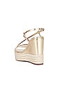 view 3 of 5 Whitlee Wedge in Gold Leather