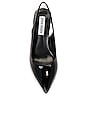 view 4 of 5 JACINDA スリングバック in Black Patent
