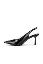 view 5 of 5 JACINDA スリングバック in Black Patent