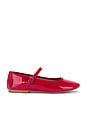 view 1 of 5 Vinetta Flat in Red Patent