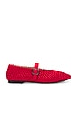 view 1 of 5 Dreaming Ballet Flat in Red Satin