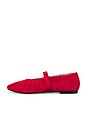 view 5 of 5 Dreaming Ballet Flat in Red Satin