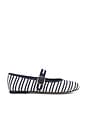 view 1 of 5 Dory Mary Jane Flat in Navy & White Satin
