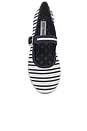 view 4 of 5 Dory Mary Jane Flat in Navy & White Satin
