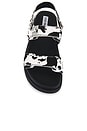 view 4 of 5 Mona Sandal in Black & White