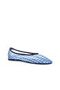 view 2 of 5 Meadow Flats in Blue Gingham