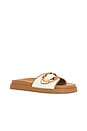 view 2 of 5 Mandie Slides in Natural & Cognac