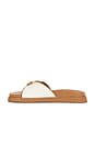 view 5 of 5 Mandie Slides in Natural & Cognac