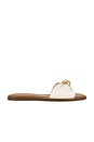 view 1 of 5 Dipsy Flat in White Leather