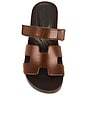 view 4 of 5 Canal Sandal in Brown Leather