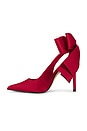 view 5 of 5 Teacup Pump in Red Satin