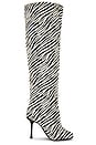 view 1 of 5 Alluring Over The Knee Boot in Zebra