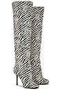 view 2 of 5 Alluring Over The Knee Boot in Zebra