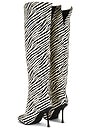 view 3 of 5 Alluring Over The Knee Boot in Zebra