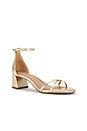 view 2 of 5 SANDALES RAE in Gold Leather