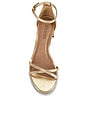 view 4 of 5 SANDALES RAE in Gold Leather