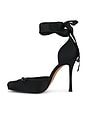 view 5 of 5 Larina Heel in Black Satin
