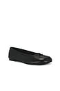 view 2 of 5 Calico Ballet Flat in Black Leather