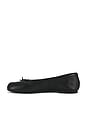 view 5 of 5 Calico Ballet Flat in Black Leather
