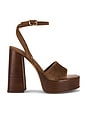 view 1 of 5 SANDALIA FLORIA in Chestnut Suede