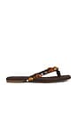 view 1 of 5 Marble Flip Flop in Brown Multi