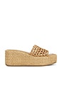 view 1 of 5 Brandy Sandal in Natural Raffia