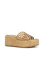 view 2 of 5 Brandy Sandal in Natural Raffia