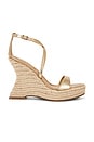 view 1 of 5 SANDALE ESPADRILLE CALIANA in Gold Leather