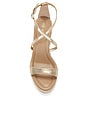view 4 of 5 SANDALE ESPADRILLE CALIANA in Gold Leather