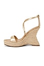 view 5 of 5 SANDALE ESPADRILLE CALIANA in Gold Leather