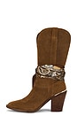 view 5 of 5 BOTAS SALLY SCARF in Chestnut Suede