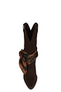 view 4 of 4 BOTTES À TALONS SALLY SCARF in Brown Suede
