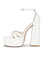 view 5 of 5 TACONES PLATAFORMA RETRO in White Leather