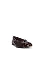 view 1 of 5 ZAPATO PLANO CALICO in Burgundy Patent