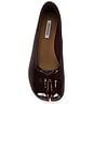 view 4 of 5 ZAPATO PLANO CALICO in Burgundy Patent