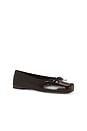 view 2 of 5 ZAPATO PLANO ELEVE in Brown Patent